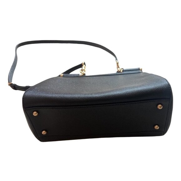 Small Sicily shopper in Black for Women | Dolce&Gabbana® US Dolce & Gabbana Sicily black leather tote bag